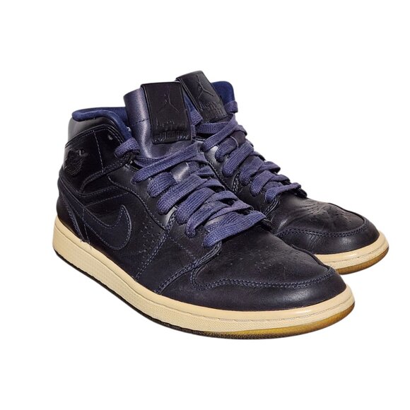 Air Jordan 1 Retro Mid Nouveau Midnight Navy 629151-401 Men\'s Sneakers 9.5 main image 5
